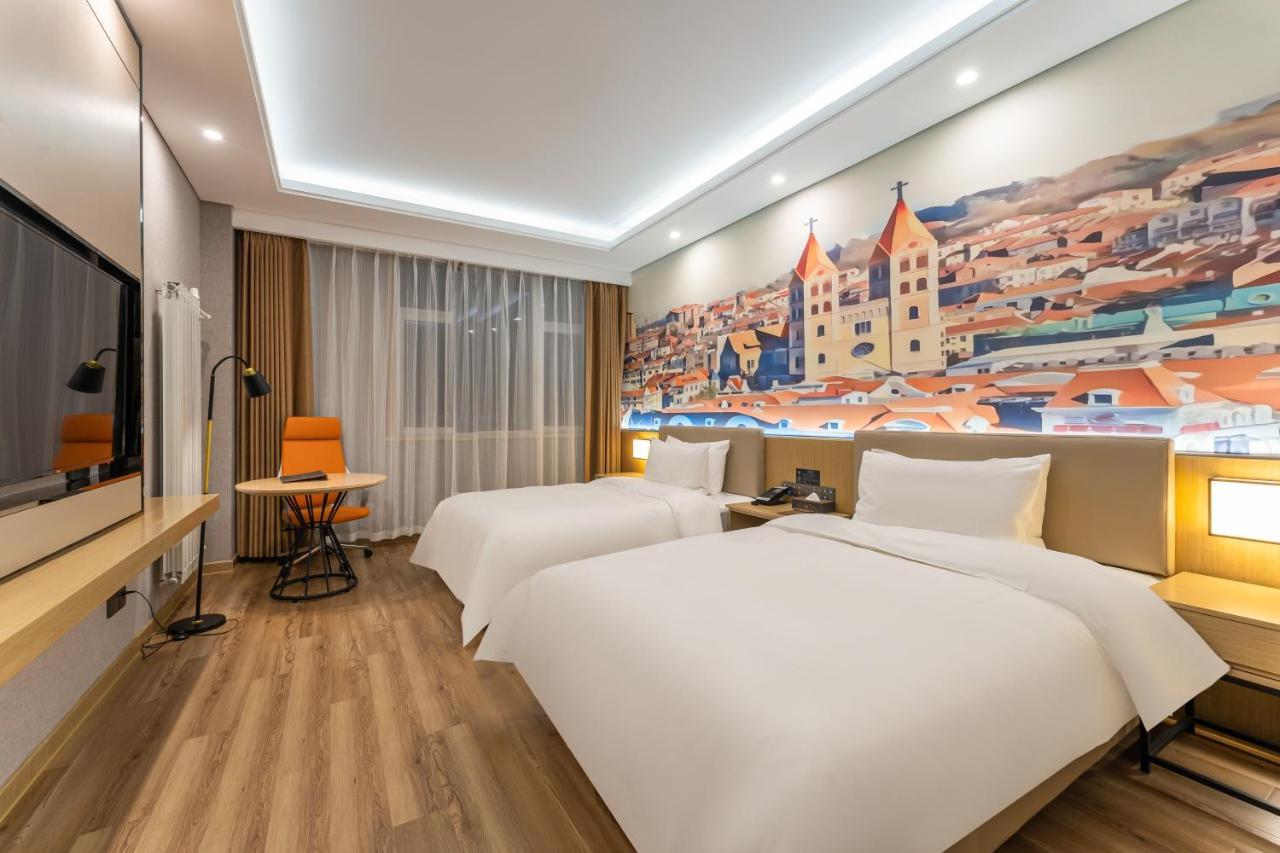 Joy Fall Hotel Jiaozhou Exterior foto